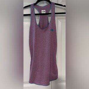 The North Face Racerback Tank Top Purple with Blue Lining